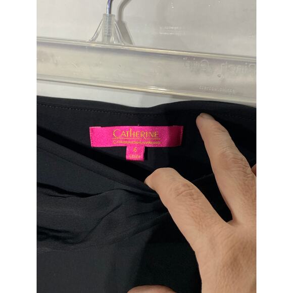 Catherine Malandrino high waist ankle Black side tie dress pants size 6 amazing - Picture 3 of 6